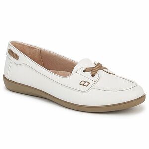 NWOT Lifestride White Nautical Women’s Boat Shoes 10W Arch Support Comfort